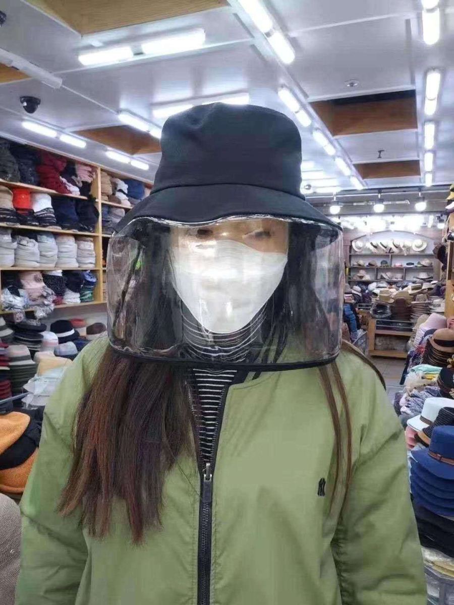 新品時(shí)尚潮帽面部防護(hù)